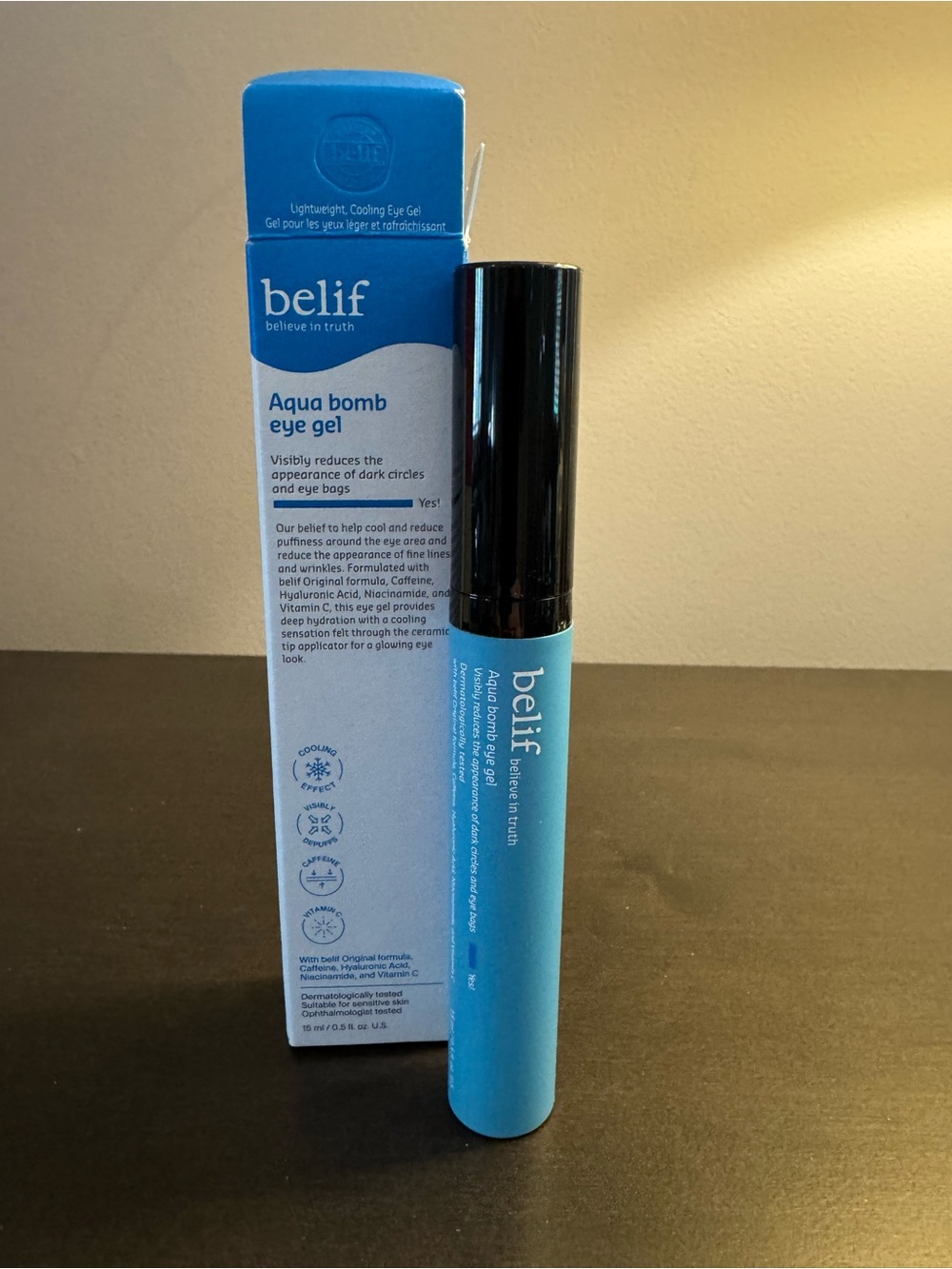 Belif Aqua Bomb Eye Gel 15 ml .5 oz Full Size NIB